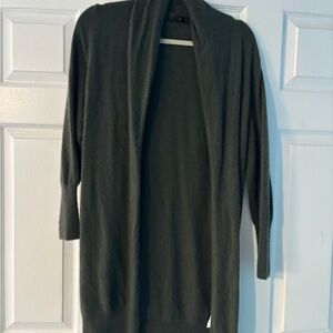 Quince Women's Moss Open Front 100% Cashmere Cardigan